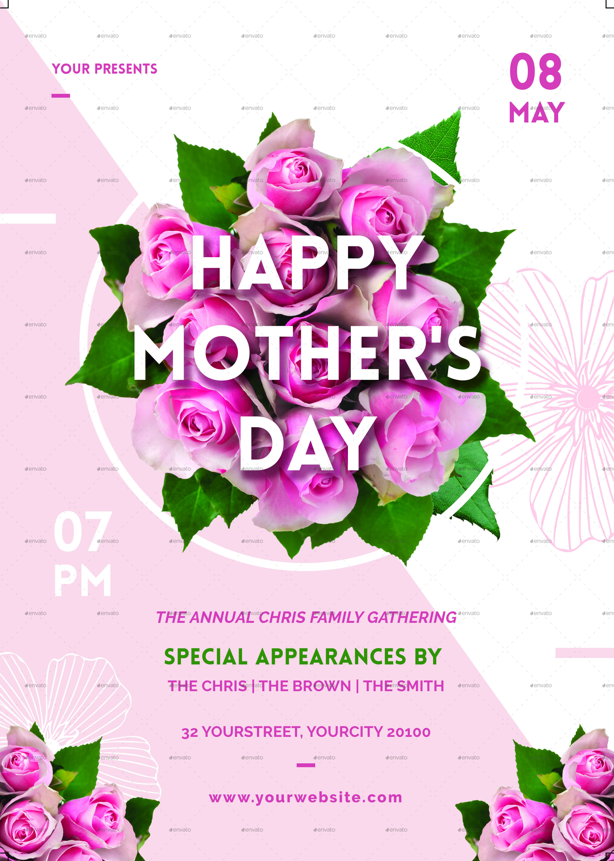 Mothers Day Flyer, Print Templates GraphicRiver